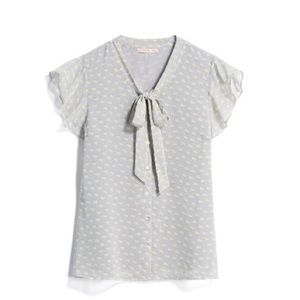 Bessie Tie Neck Blouse (Stitch Fix)